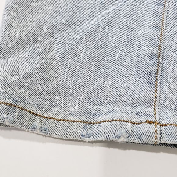 Cry Baby Women's Light Wash Button Fly Straight Leg Jeans, Size 29-P, Size 8 - Picture 8 of 12